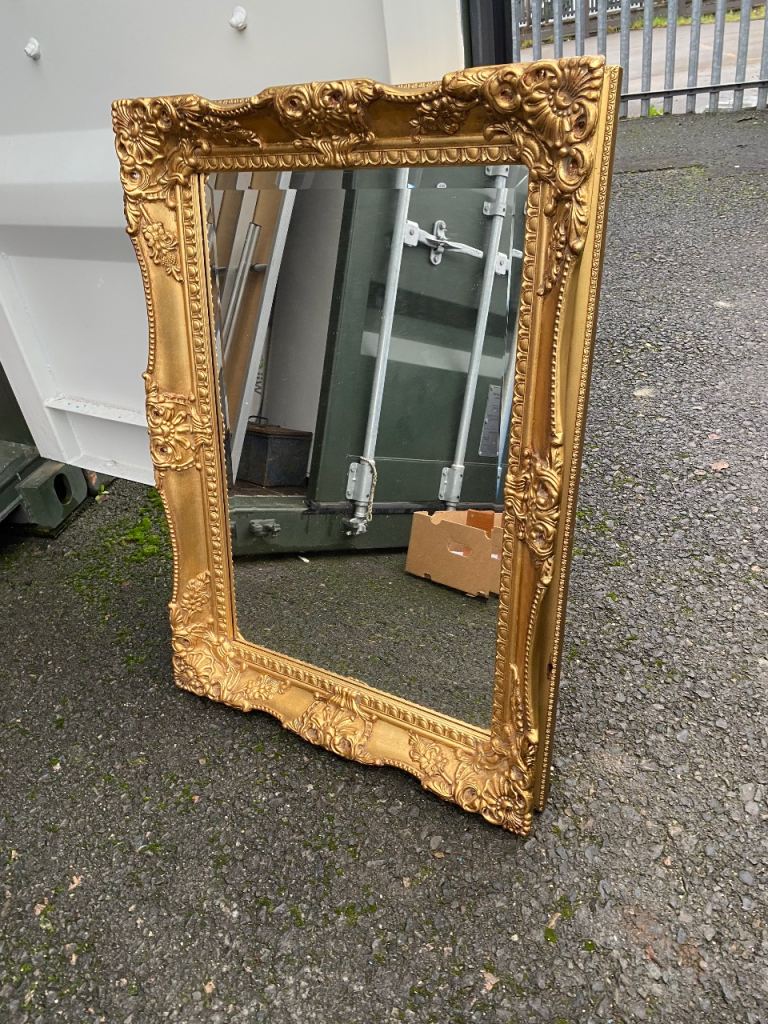 Gold gilted mirror 