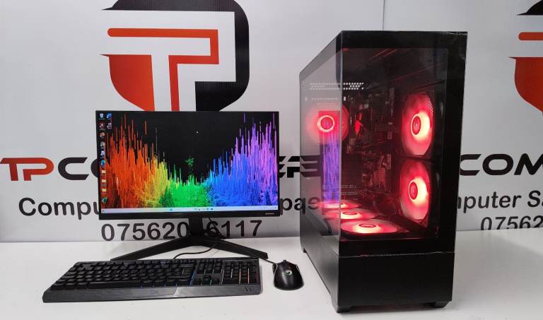 Budget Media Computer PC Desktop Setup for Basic Gaming