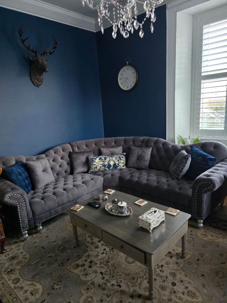 Grey corner sofa