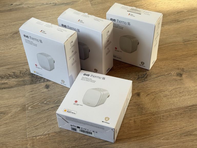Eve Thermo Smart Radiator Valves (Upgraded to Thread/Matter) x4