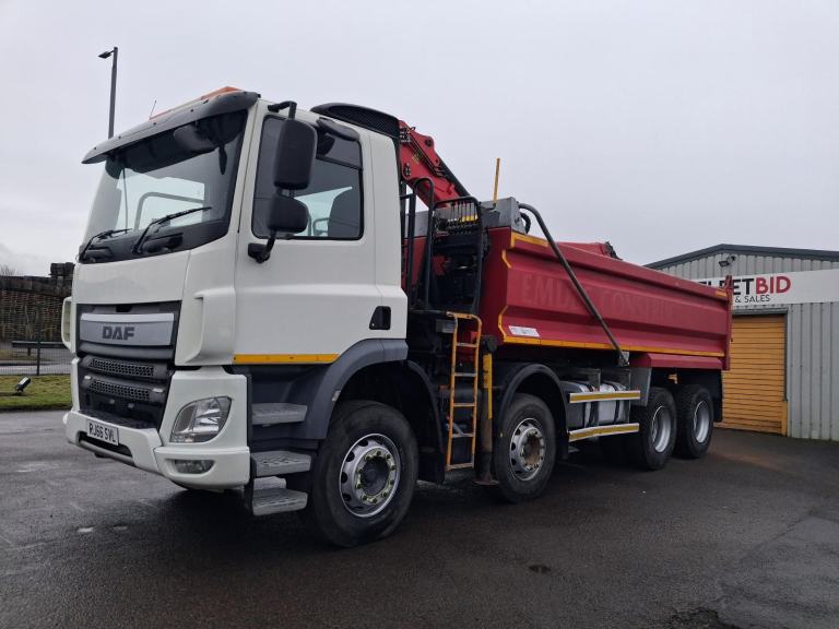 DAF TRUCKS CF 440 8X4 TIPPER GRAB, EURO 6, EPSLON 125