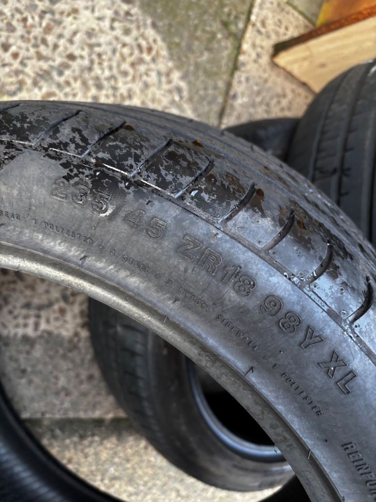 4 x 235 45 18 Accelera phi-r tyres 