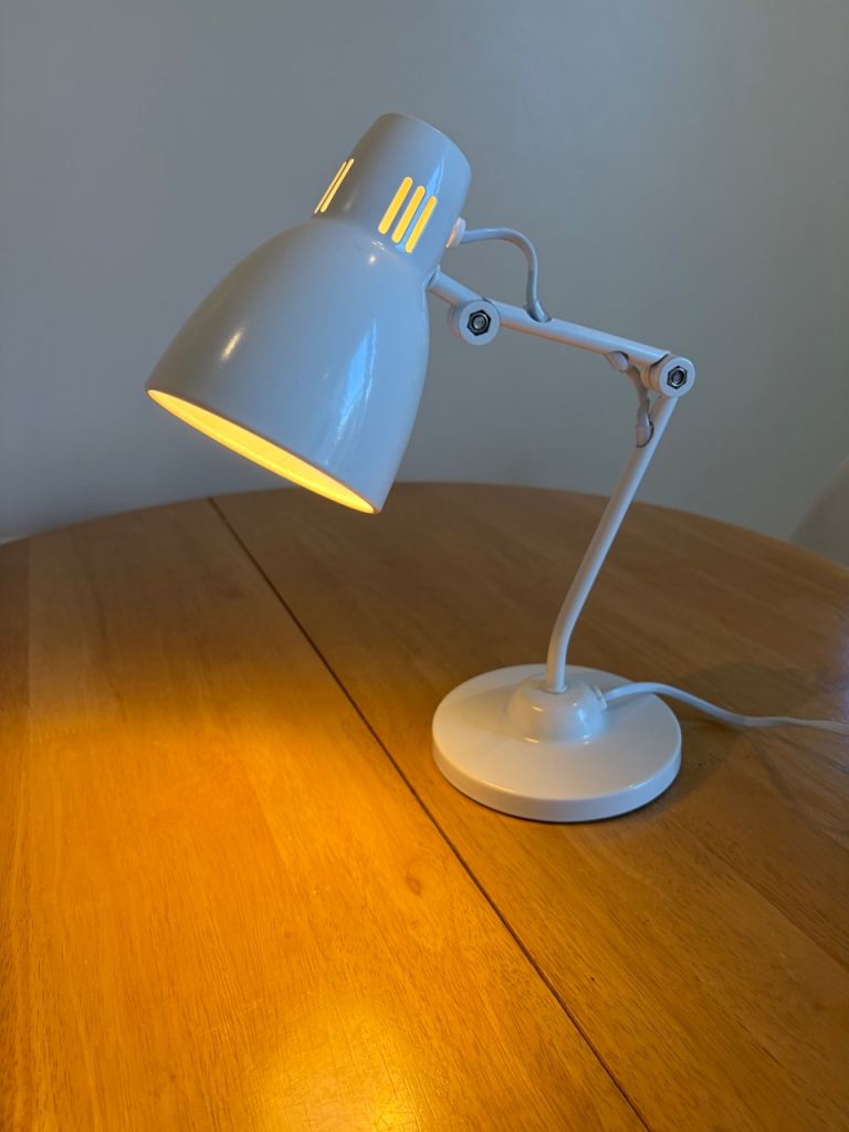 White Desk Lamp from John Lewis - Perfect Condition