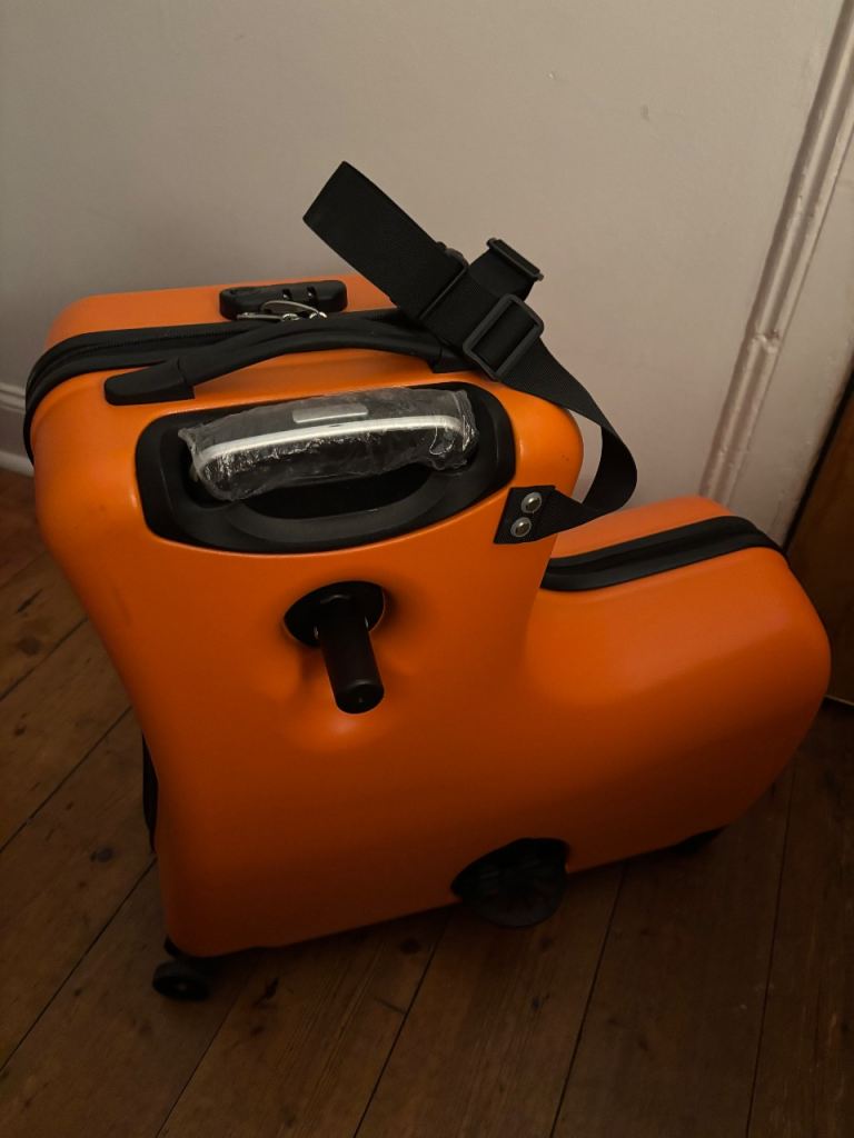 Orange Scooter Suitcase for Kids – Fun Travel Gear