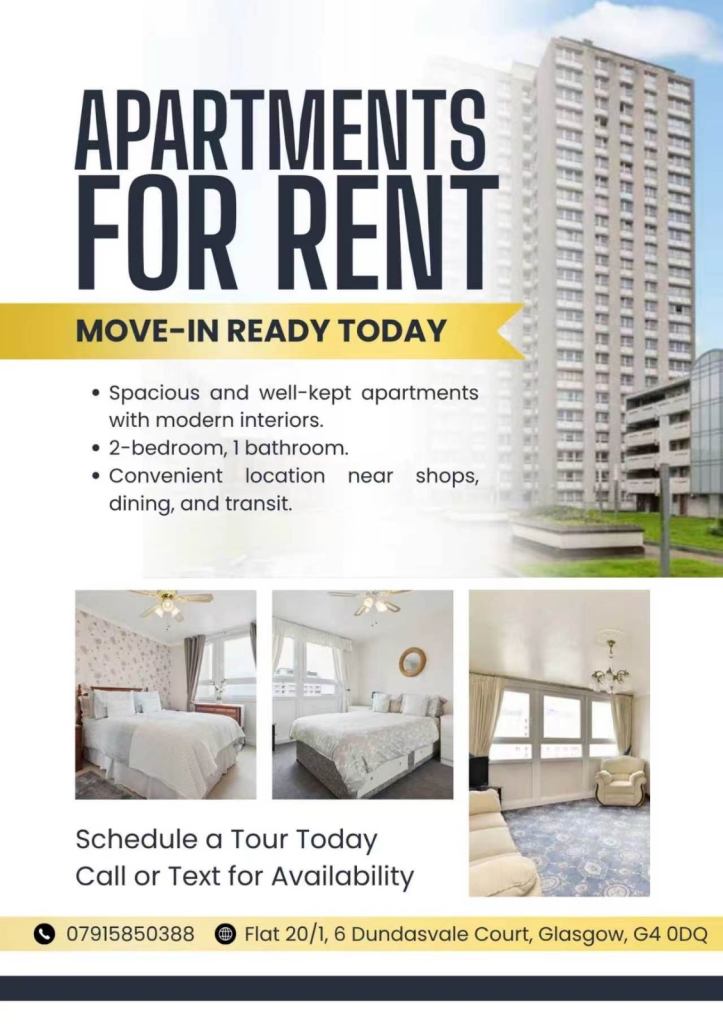 Glasgow city G4 flat to rent