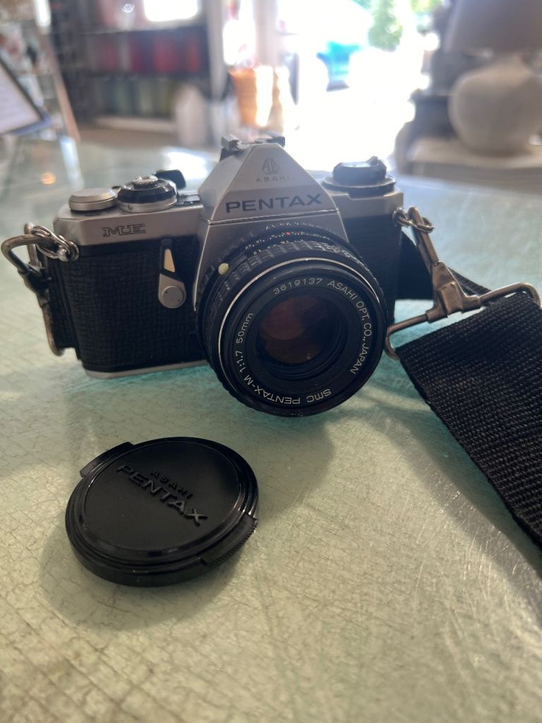 Pentax ME F Film Camera with SMC Pentax-M 50mm f/1.7 Lens