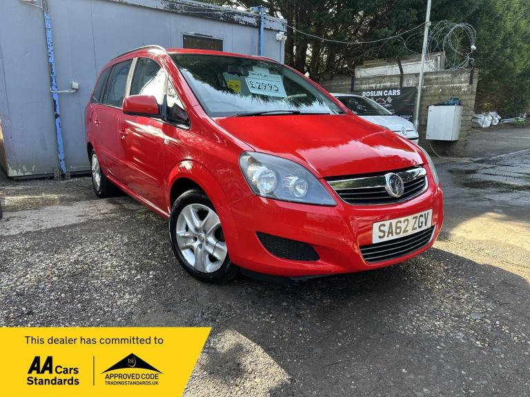 2012 Vauxhall Zafira 1.6i [115] Exclusiv 5dr MPV Petrol Manual