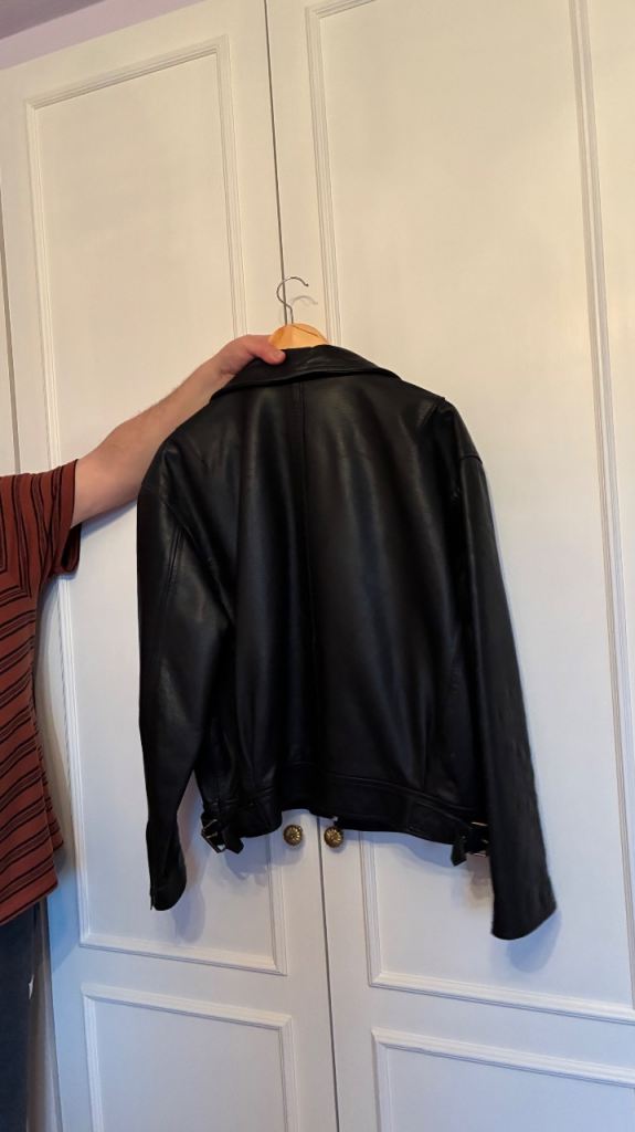 Men’s Vintage Black leather jacket