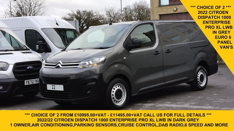2022 Citroen Dispatch 1000 1.5 BlueHDi 100 Van Enterprise Pro PANEL VAN DIESEL Manual