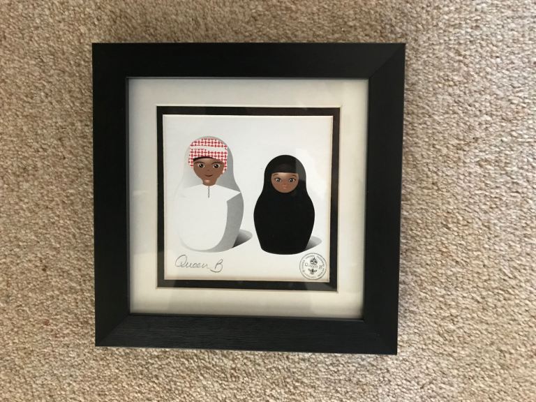 Queen B - House of Queen B. Middle East framed picture.