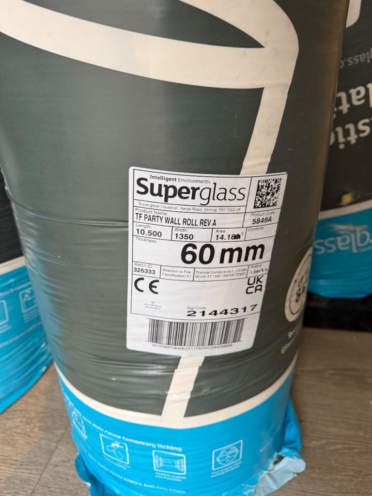 Superglass 60mm Acoustic Insulation Rolls for Sale