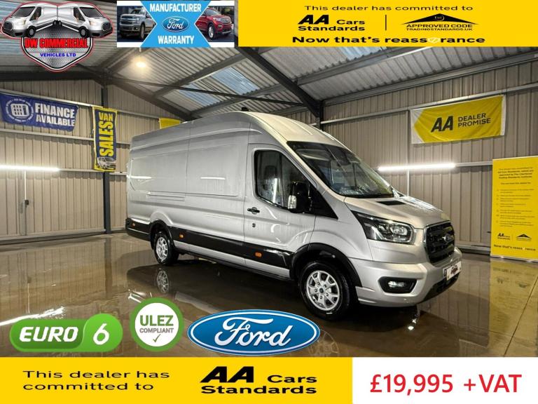 2024 24 Reg Ford Transit 350 Limited Hybrid 2.0 TDCI L4H3 Jumbo Keyless + VAT 