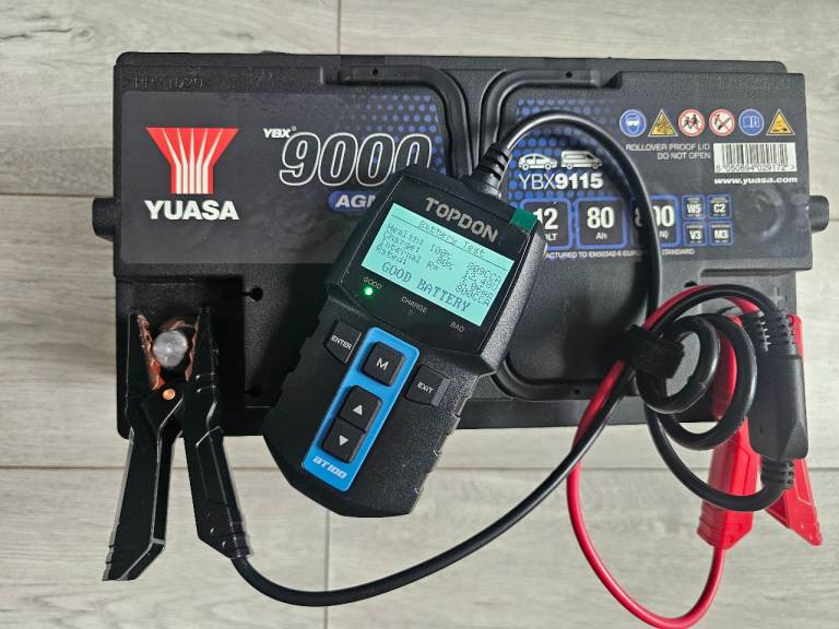 Yuasa YBX9115 AGM 12V 80Ah 800A Start-Stop Plus