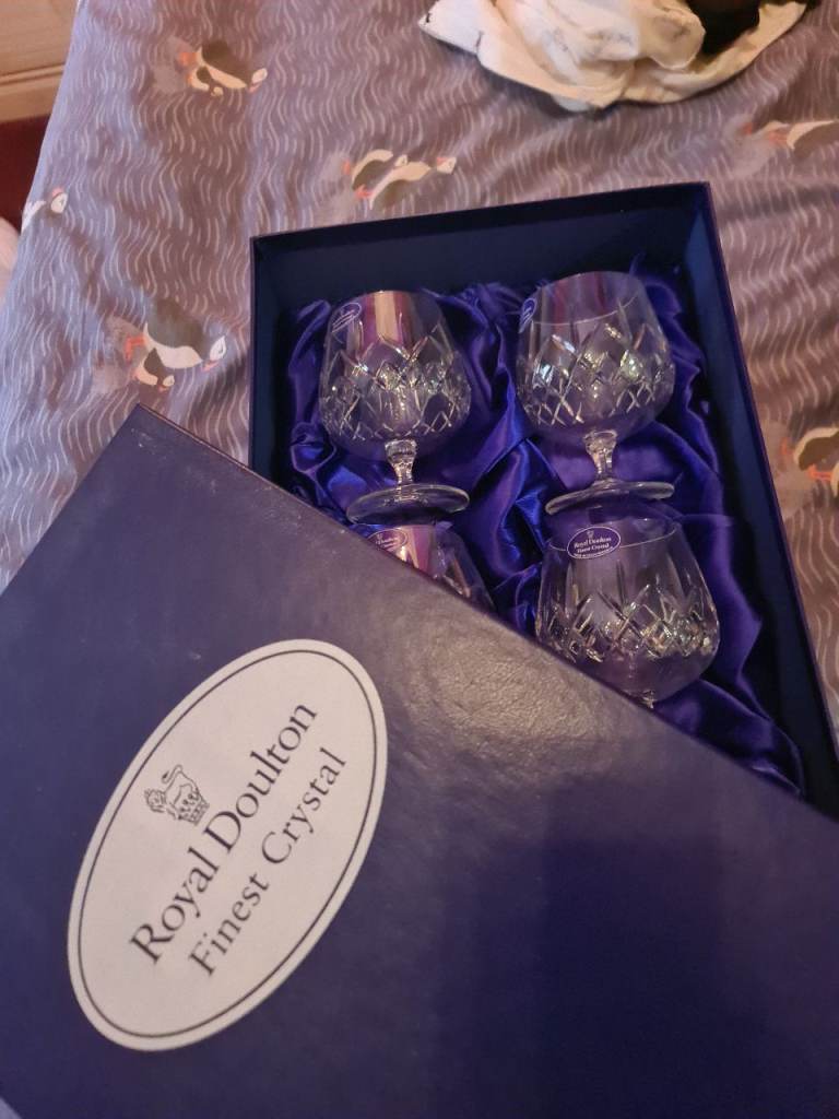 Royal Doulton small brandy type glasses