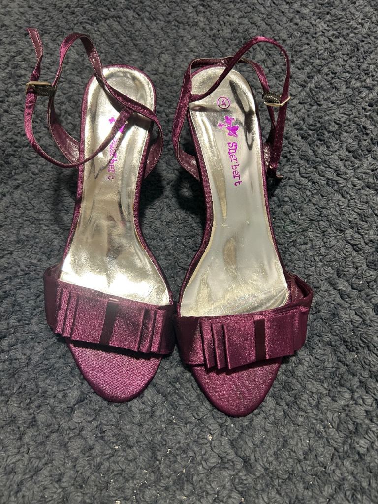 Glamorous Sherbert Magenta Satin Strappy Sandals – UK Size 4 – Pristine