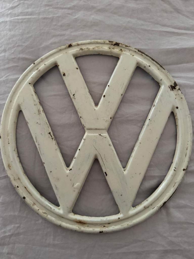Vintage early VW camper badge