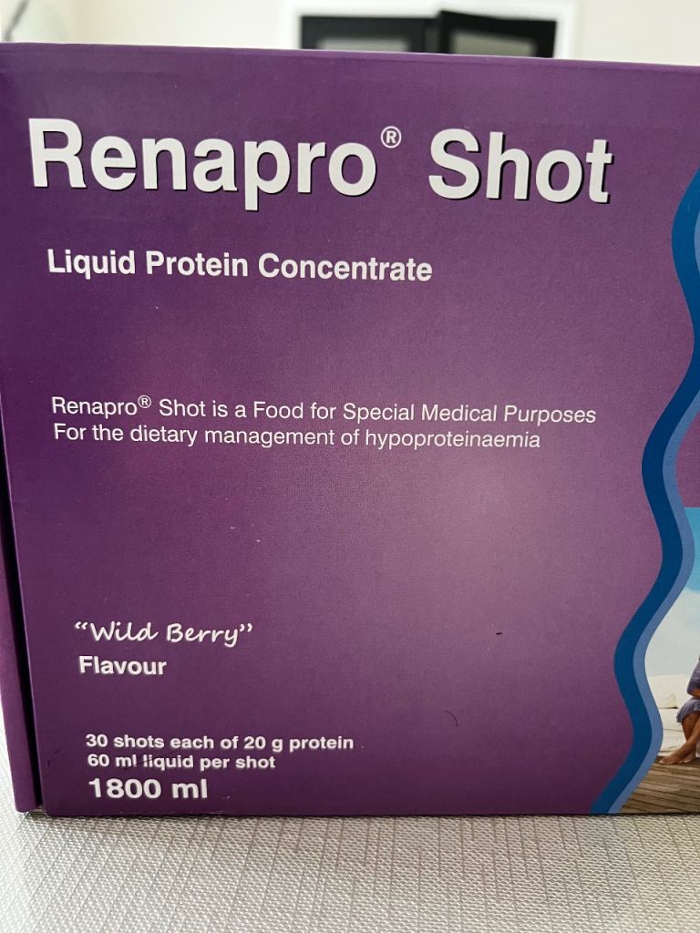 RenaCare Renapro Shot Liquid Protein Concentrate - Wild Berry Flavour, New