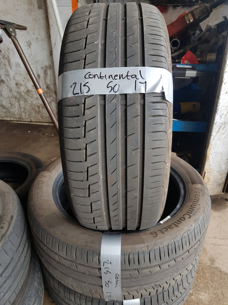 215 50 17 Continental Nearly NEW Tyres SALE ONLY £35 each fitted and balanced open 7 days a week  