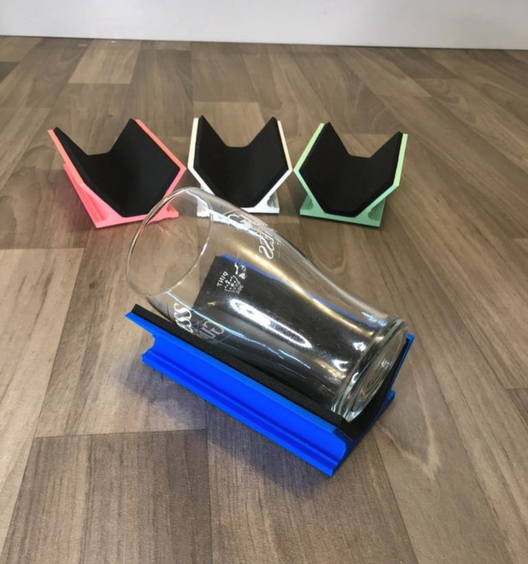 Vinyl Cup Holder, holds Tumblers, Mugs, Glass, Bottles.  Crafters item 