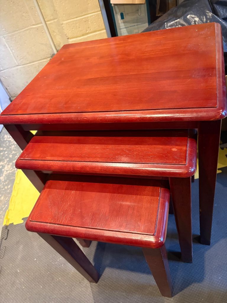 Wooden Nest of Tables – Fair Condition