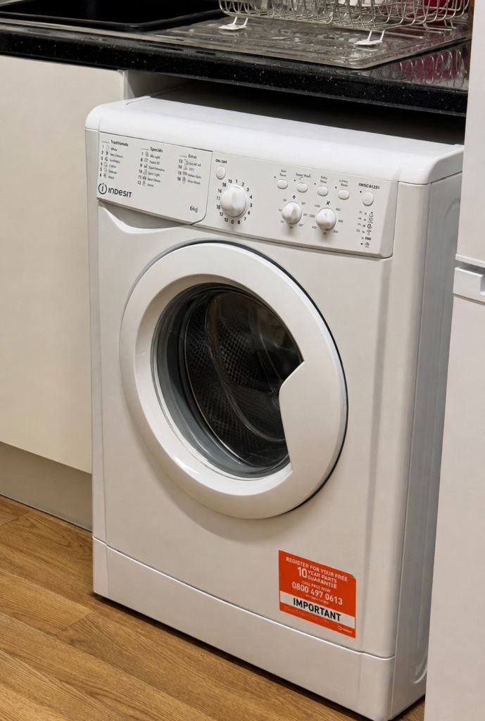 Indesit IWSC 61251 W UK N 6kg 1200rpm Washing Machine – Very Good Condition