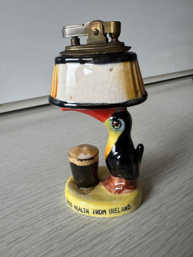 Vintage Rare Guinness Toucan Cigarette Lighter