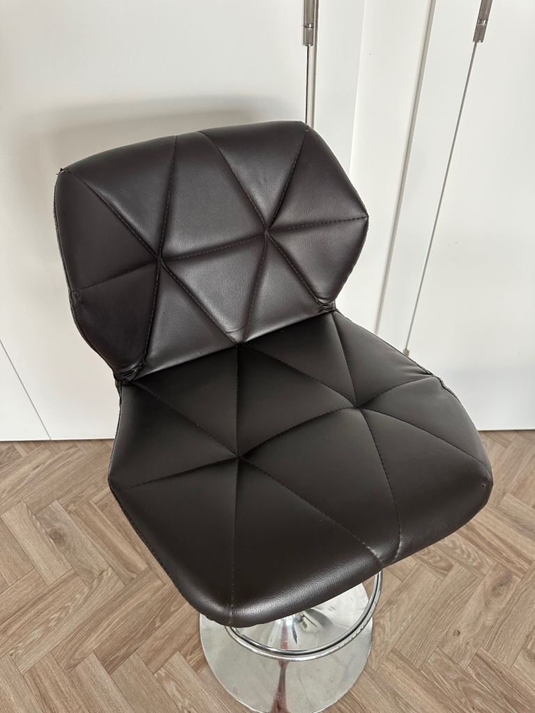 Bar stool dark brown color 