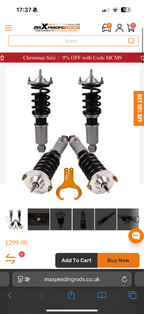 MX5 coilovers to fit NA/NB