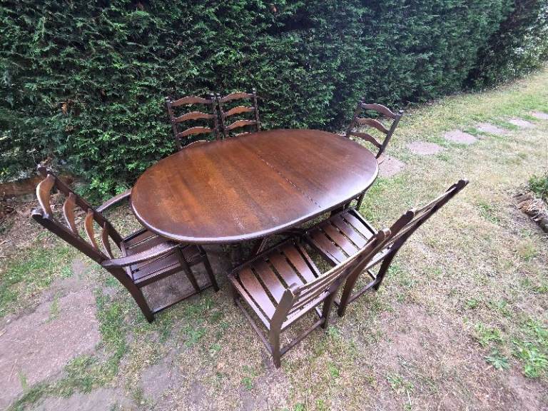 Ercol dining table and chairs 