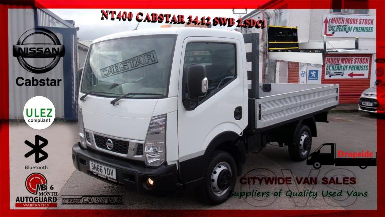 2016 Nissan Cabstar 34.12 2.5 dCi DROPSIDE Dropside Diesel Manual