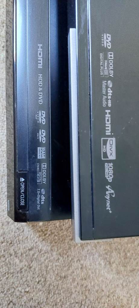 Panasonic Dvd Recorder and Samsung 3d Blu ray Dvd player