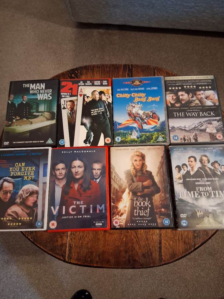 8 x DVD film Bundle – many based on true stories.  