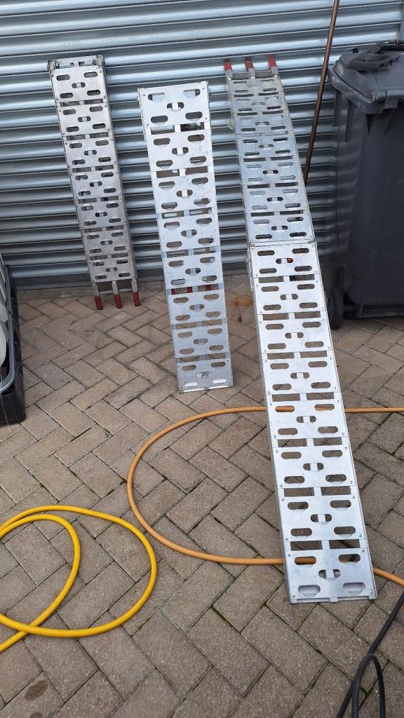 Folding ramp ramps heavy duty aluminium light weigth, 340kg 750lb 