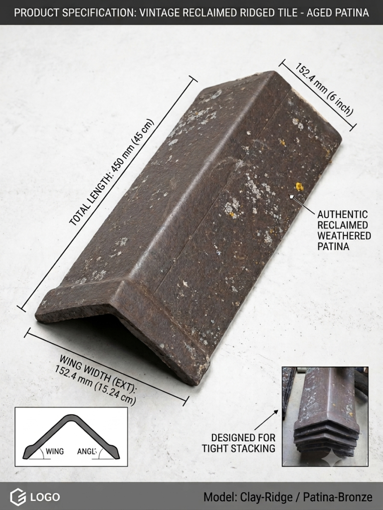 Reclaimed Staffordshire Ridge Tile 