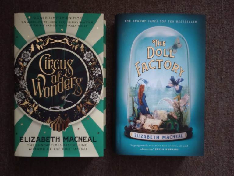 Bundle of 2 New Elizabeth Macneal Books Beautiful Edition. Circus of Wonders and The Doll Factory