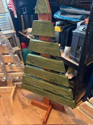 🎅 Garden wood Xmas trees 🌲 