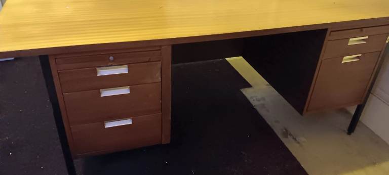 Large wooden desk