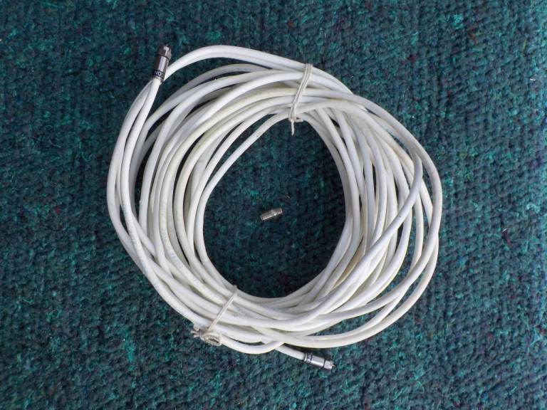 Virgin 50 Foot Approx. Coaxial Extension Cable, Used Condition.