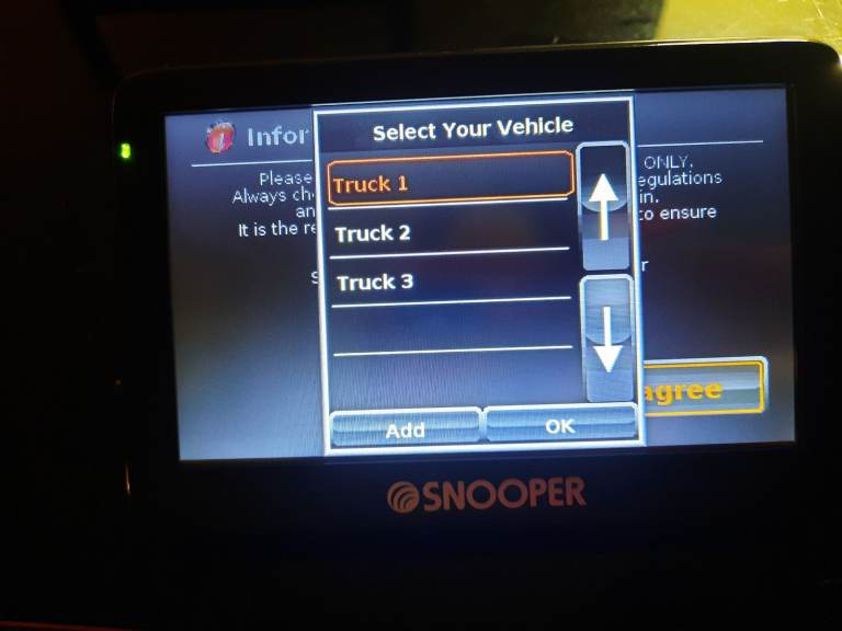 Lorry snooper s5100 sat nav 