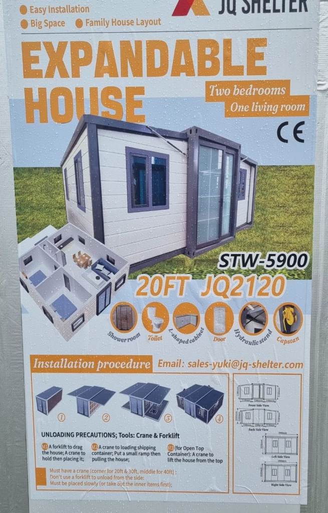 Brand new 20ft x 20ft modular home , expanding home , mobile home, off grid