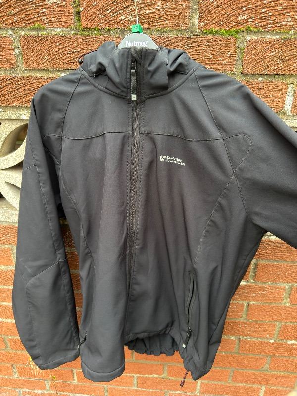 Mountain Warehouse Exodus Softshell Hooded Jacket Black XL