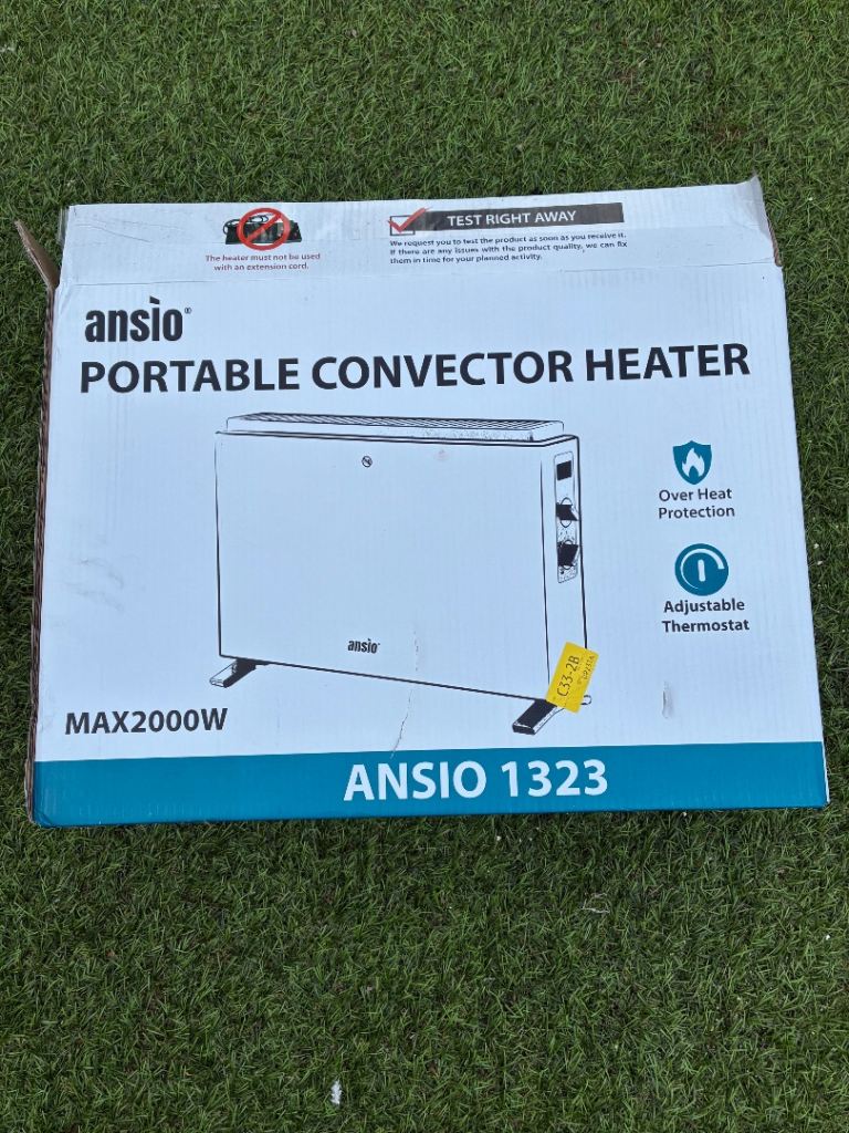 Ansio 1323 Portable Convector Heater MAX2000W – As New