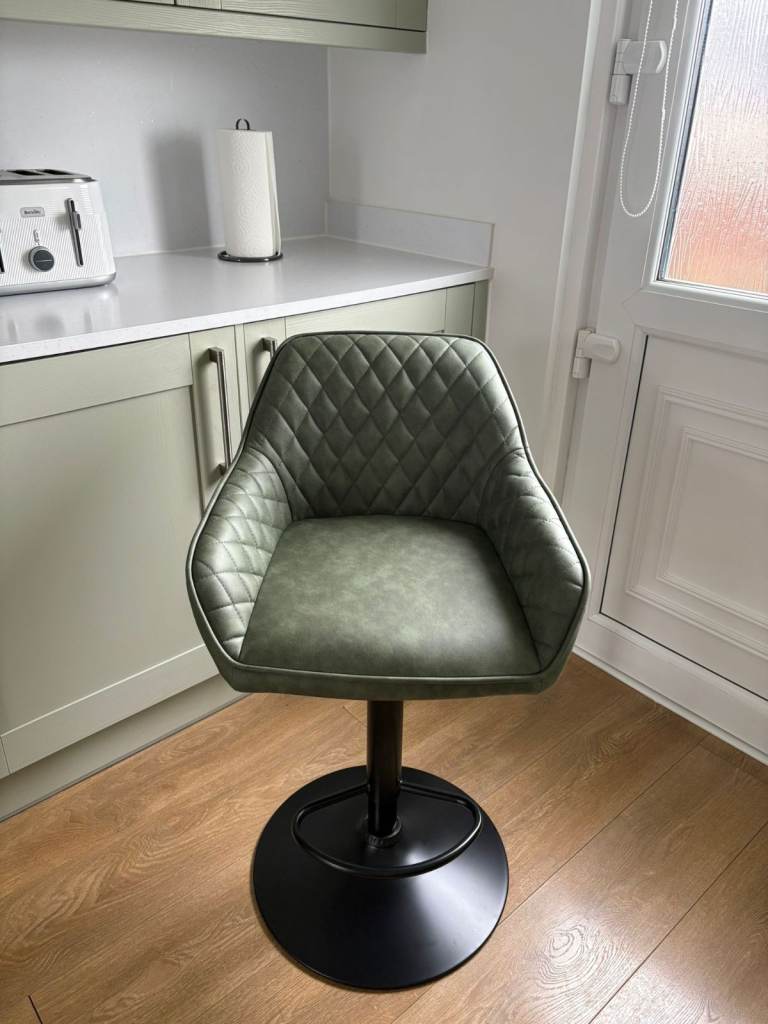 Set of 3 Next Khaki Green Bar Stool 