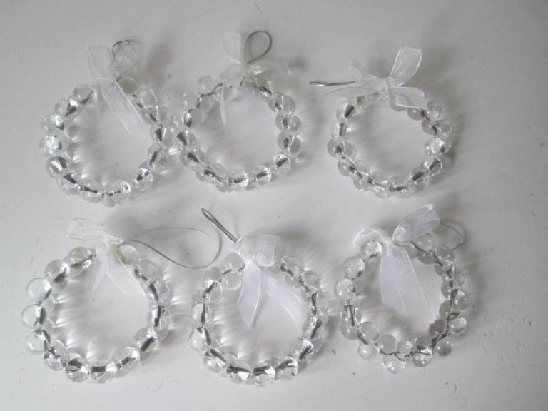 Six Vintage tree ornaments purchased from Woolworths.