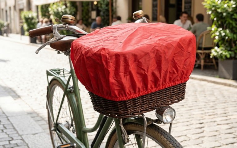 Waterproof cover for bicycle carrier / basket