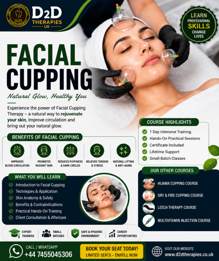 Professional Facial Cupping Course in London – Hands-On Training