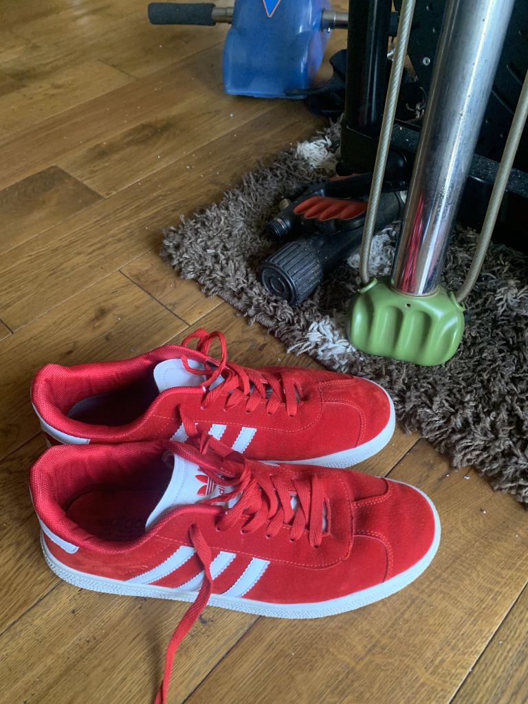 Adidas Red Gazelle Trainers – Like New Condition