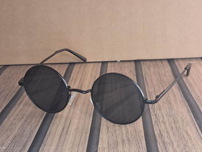 Vintage Round Sunglasses- Stainless Steel black colour Frame. Good condition. 
