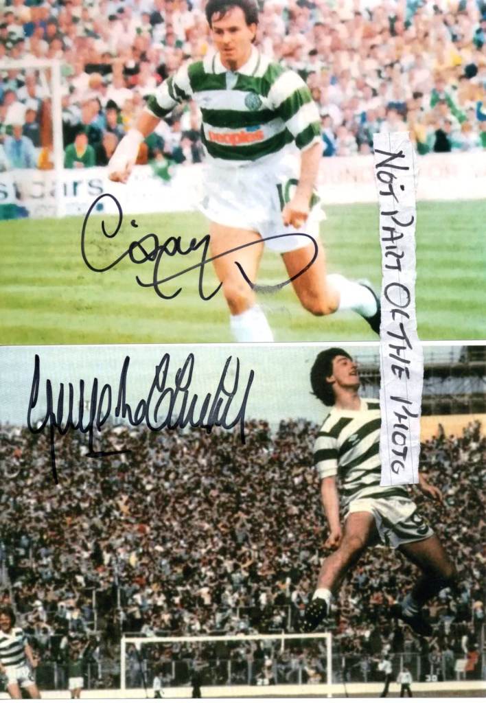 Celtic 7in x 5in HAND SIGNED photos £9 EACH