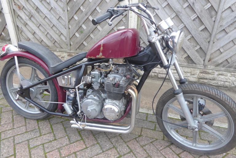 HONDA 404 HARD TAIL BOBBER N REG TAX-MOT EXCEMPT UNFINISHED PROJECT